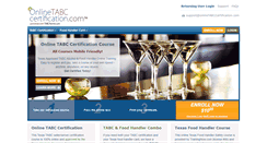 Desktop Screenshot of onlinetabccertification.com